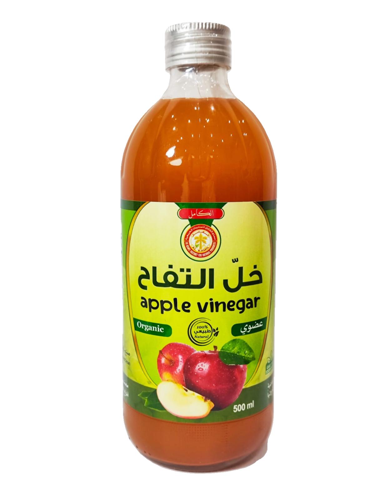 خل التفاح العضوي 500 مل